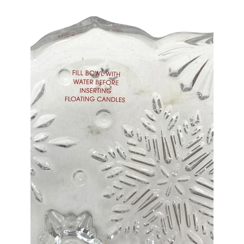 Mikasa Chrystal Snowflake Medley Votive 6 1/4